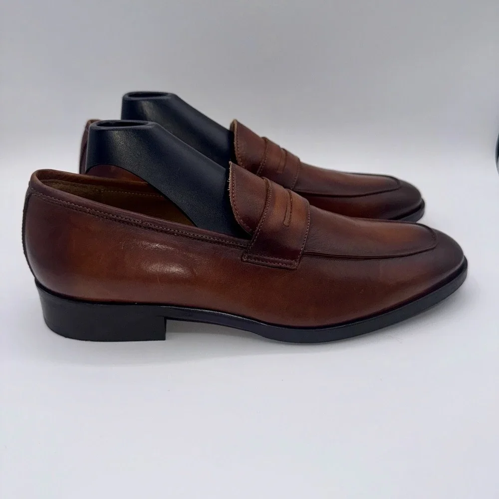 To‎ Boot New York Wakefield Penny Loafer Men's Size 7 Brown Cucio Leather